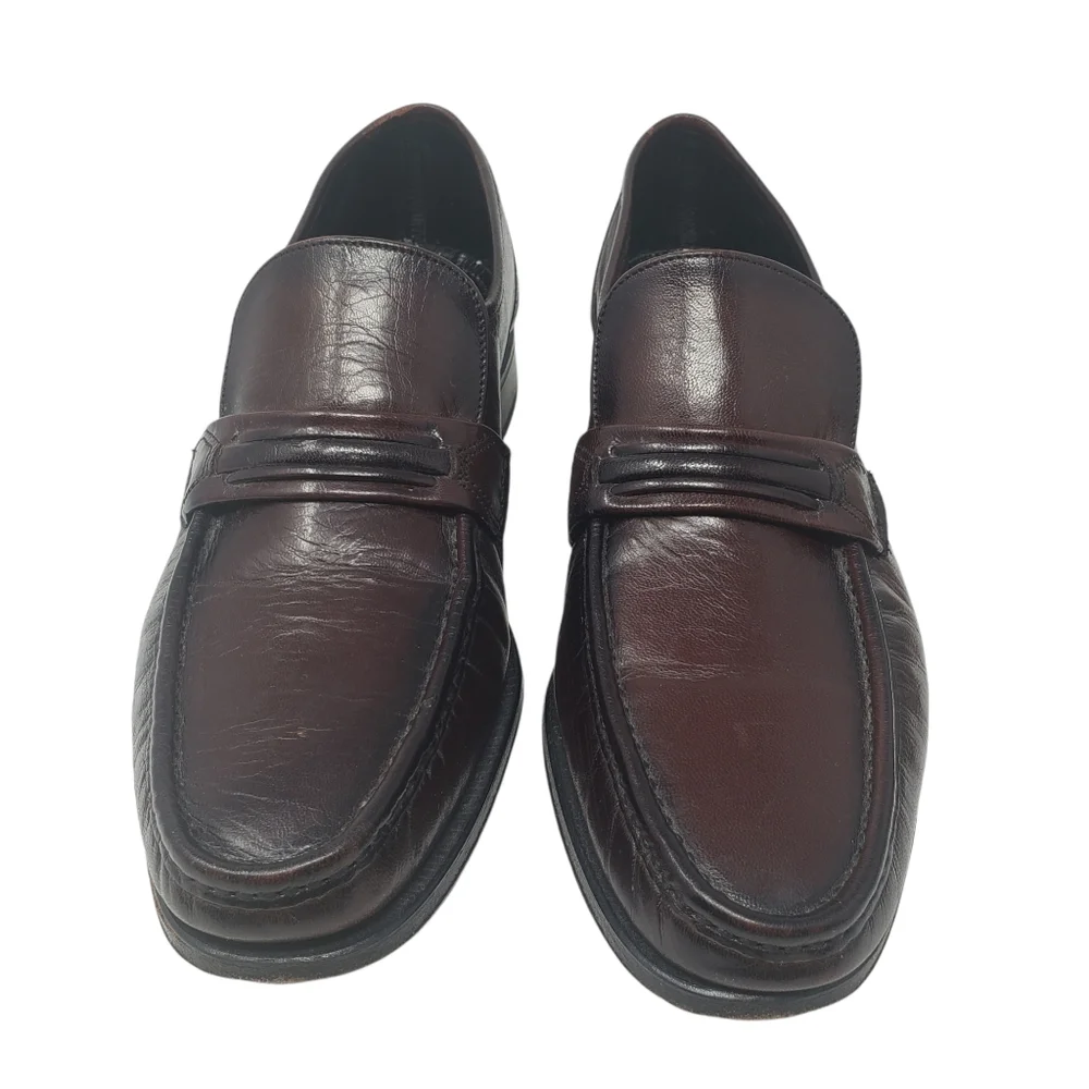 Florsheim Dark Brown Leather Loafers Size‎ 9.5 Leather Uppers and Soles